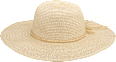 Strohhut beige mit Schleife PURSET
