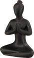 Poly-Yogafrau, schwarz (10 cm) Dekorieren & Einrichten