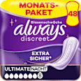 Discreet Einlagen Inkontinenz Ultimate Nacht Monatspack always