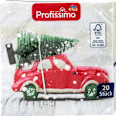 Servietten Weihnachtsauto (33x33 cm) Profissimo