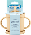 Snack- und Trinkbecher Silikon 2in1 sortiert babylove