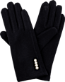 Handschuhe mit Perlen schwarz (1 Paar) keine Marke