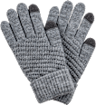 Handschuhe Touchscreen grau (1 Paar) keine Marke