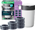 Windeleimer Twist & Click Sangenic + 6 Nachfüllkassetten weiß Tommee Tippee