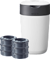 Windeleimer Twist & Click Sangenic + 6 Nachfüllkassetten weiß Tommee Tippee