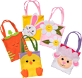 Filztasche Hase, Küken, Schaf, Karotte & Blume Dekorieren & Einrichten