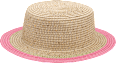 Strohhut mit rosa Streifen PURSET