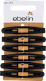 Schwarze Haarspangen Matt-Optik ebelin