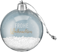 Weihnachtskugeln mit Schnee 2 St Paradies