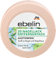 Nagellackentfernerpads Grüner Tee ebelin