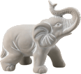 Keramikelefant, grau keine Marke