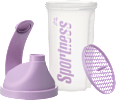 Shaker za pripravo napitkov, lila (500 ml) Sportness