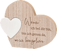 Holzaufsteller, Herz mit Spruch, natur/weiß BOLTZE