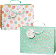 Geschenktaschen Punkte/Eier, midi, quer, Standard Profissimo