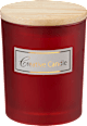 Duftkerze im Glas mit Holzdeckel, rot Dekorieren & Einrichten