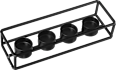 Metallteelichthalter schwarz Dekorieren & Einrichten