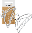 Haarklammer aus Metall Silber-Optik ebelin