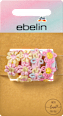 Haargummis mit Blumen-Applikationen, bunt ebelin