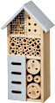 Insektenhotel aus Holz, grau (25,8 cm) keine Marke