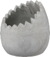 Betonpflanztopf, Eischale, grau (10 cm) Dekorieren & Einrichten