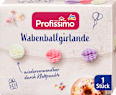 Mini-Wabenballgirlande aus Blumenseide mit Klettpunkten, pastell Profissimo