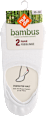 Bambus Füssling Socken weiß, Gr. 35 - 38 (2 Paar) nur die