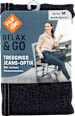 Relax & Go Treggings Jeans-Look schwarz, Gr. 40/44 nur die