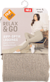 Relax & Go Ripp-Optik Leggings Gr. 44/46 taupe nur die