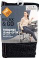 Relax & Go Treggings Jeans-Look dunkeljeans, Gr. 38/40 nur die