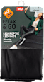 Relax & Go Lederoptik Leggins Damen schwarz, Gr. 36/38 nur die