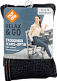 Relax & Go Treggings Jeans-Optik dunkeljeans, Gr. 44/46 nur die