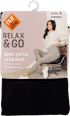 Leggings Ripp-Optik schwarz, Gr. L nur die