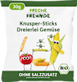 Kindersnack Knusper-Sticks Dreierlei Gemüse ab 1 Jahr Freche Freunde
