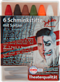 Schminkstifte Halloween mit Spitzer (6 Farben) Jofrika