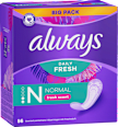 Slipeinlagen Daily Fresh Normal mit Frischeduft, Big Pack always