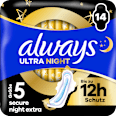 Ultra Secure Night Extra Binden mit Flügeln 5 always