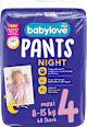 plenkové kalhotky na noc, velikost 4 babylove