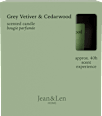 Duftkerze Grey Vetiver & Cedarwood Jean&Len