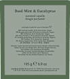 Duftkerze Basil Mint & Eucalyptus Jean&Len