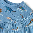 Schlafanzug Pro Climate mit Dino-Muster, blau, Gr. 104 ALANA