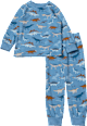 Schlafanzug Pro Climate mit Dino-Muster, blau, Gr. 110/116 ALANA