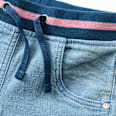 Jeans mit geradem Schnitt & Rippbund, blau, Gr. 122 ALANA