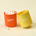 Lieblingsbecher aus Porzellan "SMILE", gelb (300 ml) DESIGN LETTERS