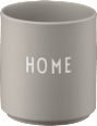 Lieblingsbecher aus Porzellan "HOME", cool grey (300 ml) DESIGN LETTERS
