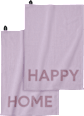 Geschirrtuch "HAPPY HOME", lila/lavendel (60x40 cm) DESIGN LETTERS