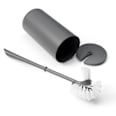 Set con scopino per WC e porta scopino grigio Profissimo