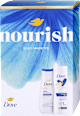 Nourish tusfürdő és testápoló ajándékcsomag Dove