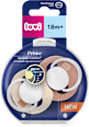 Smoczek silikonowy, dynamiczny Prime 18m+ Ivory Glow/Blush Glow LOVI