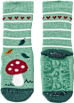 Stoppersocken mit Pilz-Motiv, grün, Gr. 23/24 ALANA