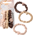 Scrunchies gerafft mit Herz-Charm Langhaarmädchen